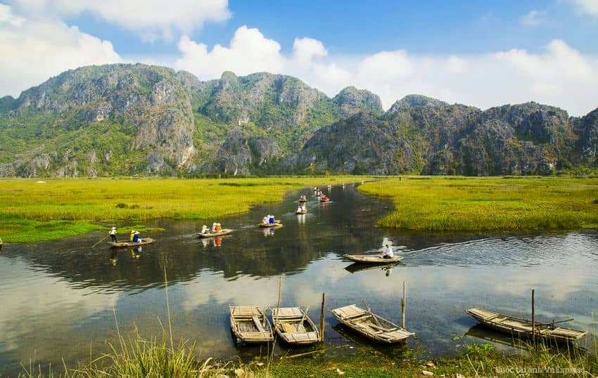 Excursion-en-sampan-à-Van-Long