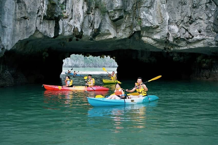 7 choses voir et faire baie lan ha kayak grotte tunnel