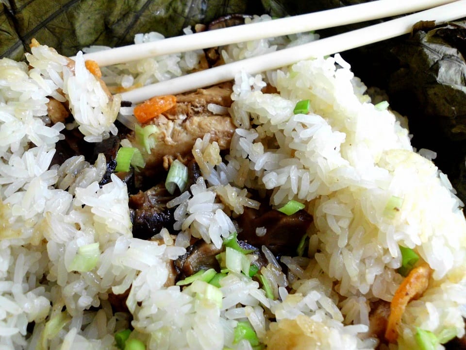 riz gluant au petit déjeuner 