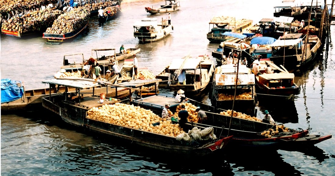 Marche-flottant-de-Song-Thom-Ben-Tre