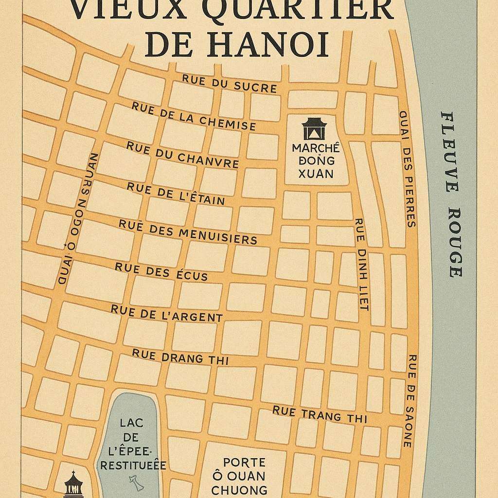 Carte-du-vieux-quartier-de-Hanoi