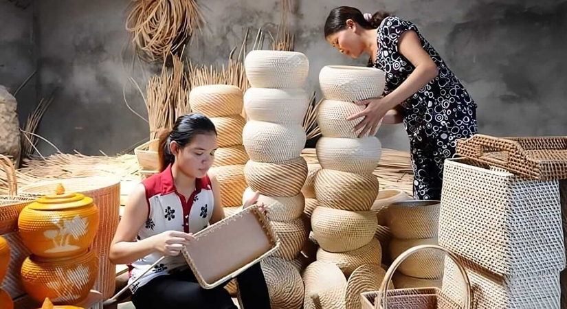 Artisan-en-bambous-au-Vietnam