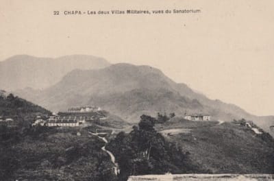 vieille carte postale sur sapa-vietnam