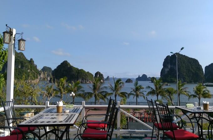 La magnifique vue sur la mer à Old Town Coffe