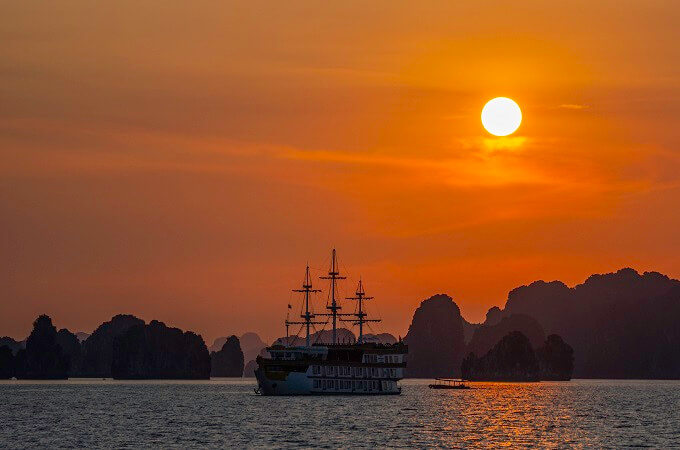 Le beau couché du soleil