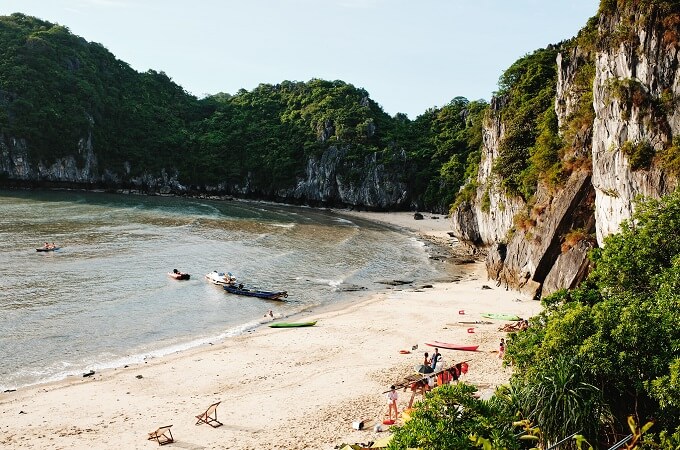 Coin paradisiaque dans la baie