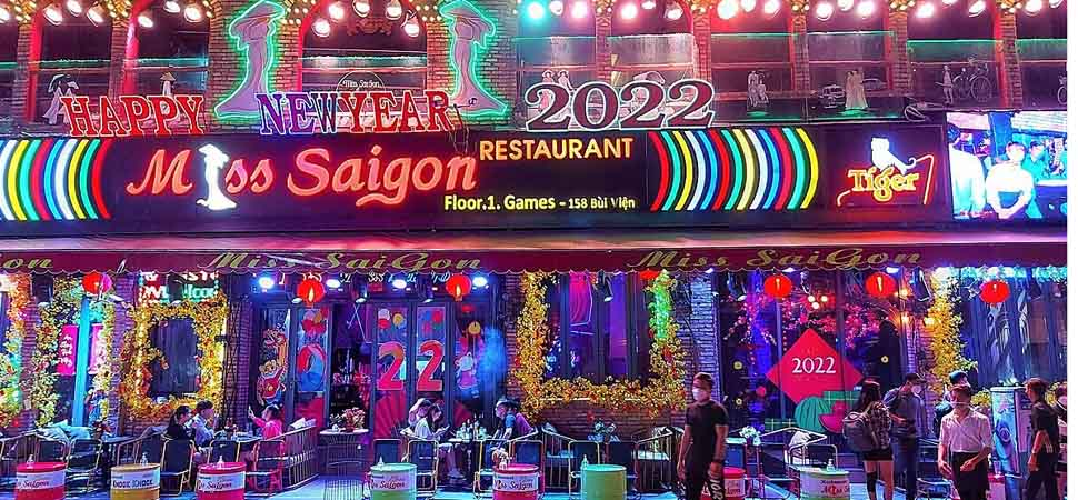 Rue Bui Vien à Saigon