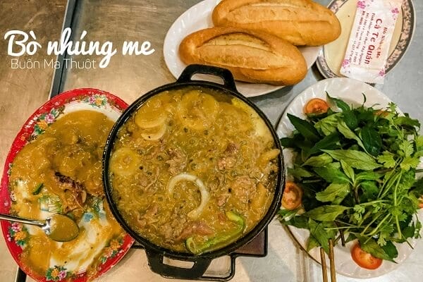 Bœuf mijoté au tamarin (Bò nhúng me)