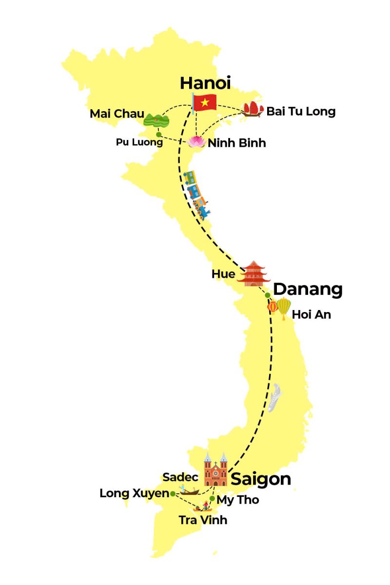 Carte-du-circuit-Vietnam-15-jours
