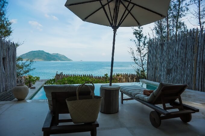 Six senses Con Dao avec la magnifique vue