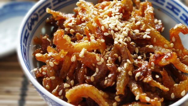 Anchois sautés à l'ail et piment