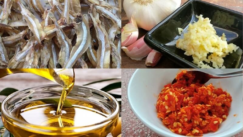 ingrédients anchois piment ail