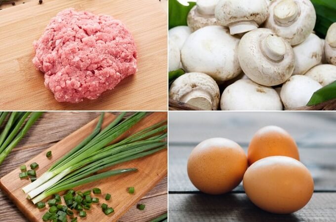 Ingrédients pour faire des boulettes de viande