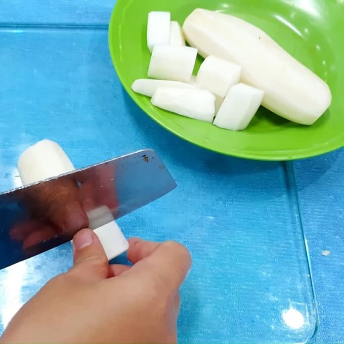 Comment couper le radis