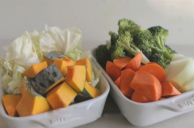 Les ingrédients pour la soupe de brocoli