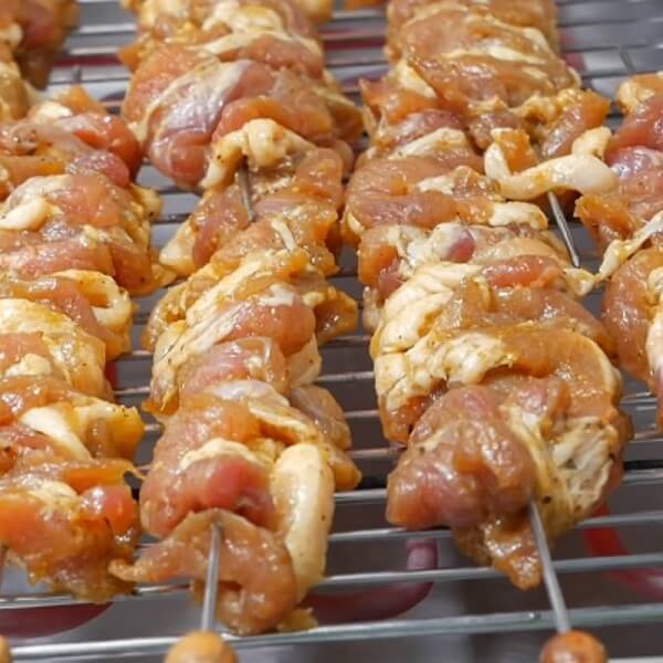 Belle brochette à griller