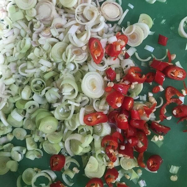 Citronnelle lavée et hachée