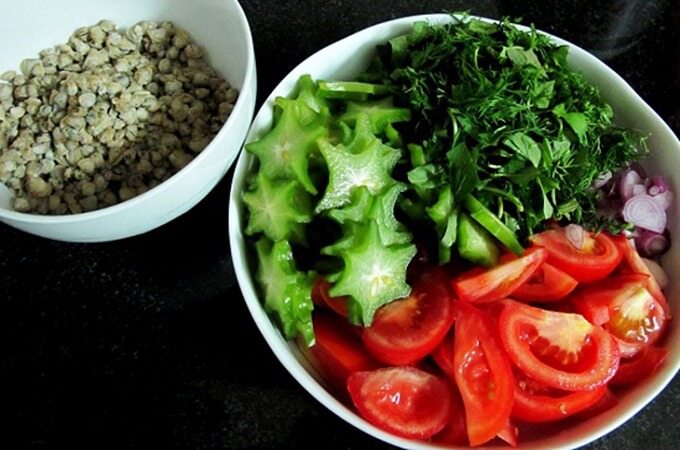 Vous pouvez couper les caramboles en forme d'étoile