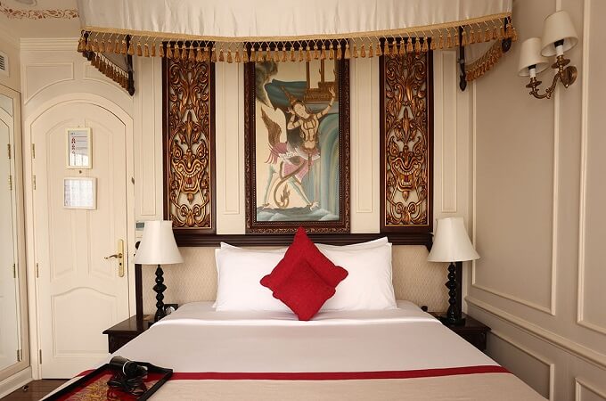 La cabine Aspara Suite du RV Mekong Princess Cruise