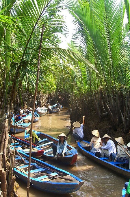Le delta du Mékong est connu pour son labrynthe de canaux