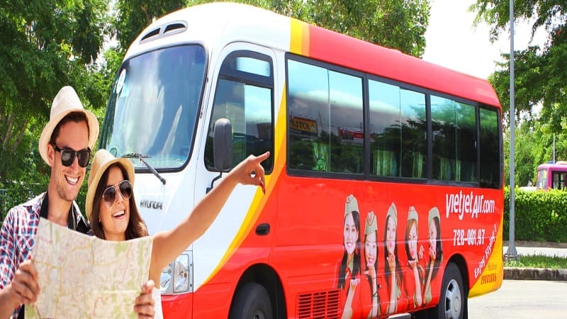 Le bus de la compagnie de Vietjet Air