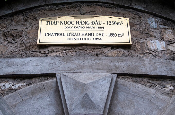 Le château d'eau de Hang Dau a été construit par les Français en 1894