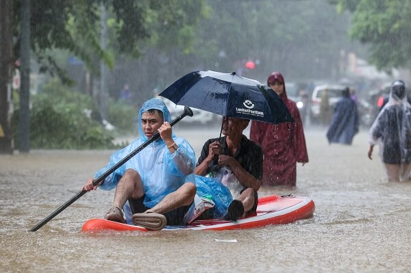 Le super typhon Yagi a provoqué des inondations dans le nord