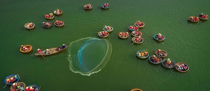 Démonstration de la pêche au filet