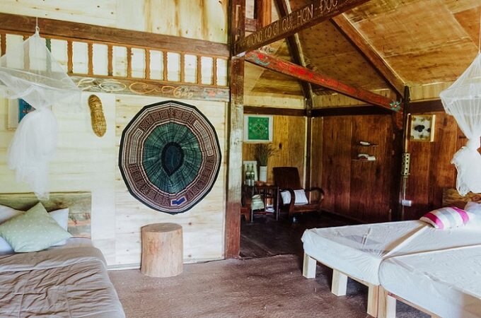 Les décorations sont très originales dans les homestay, Sin Suoi Ho