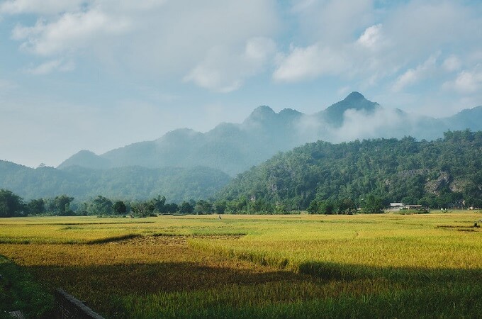 Mai Chau est une paisible vallée verdoyante entourée de belles montagnes karstiques
