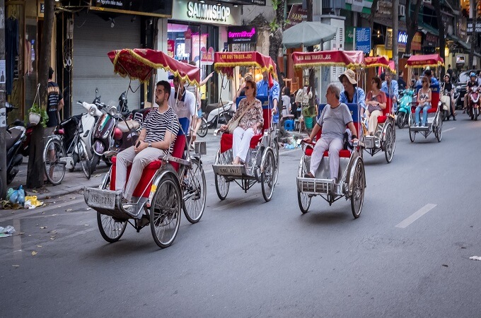 Belle balade en cyclo-pousse