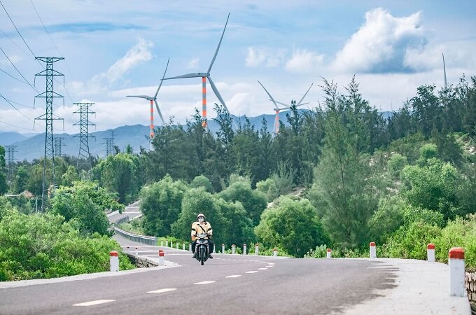 On peut s'y rendre facilement en moto ou scooter