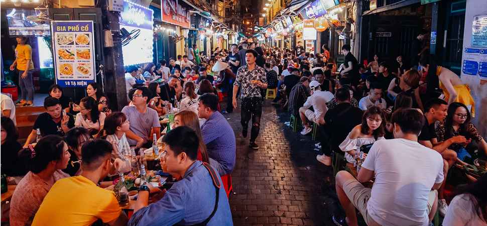 rue Ta Hien à Hanoi