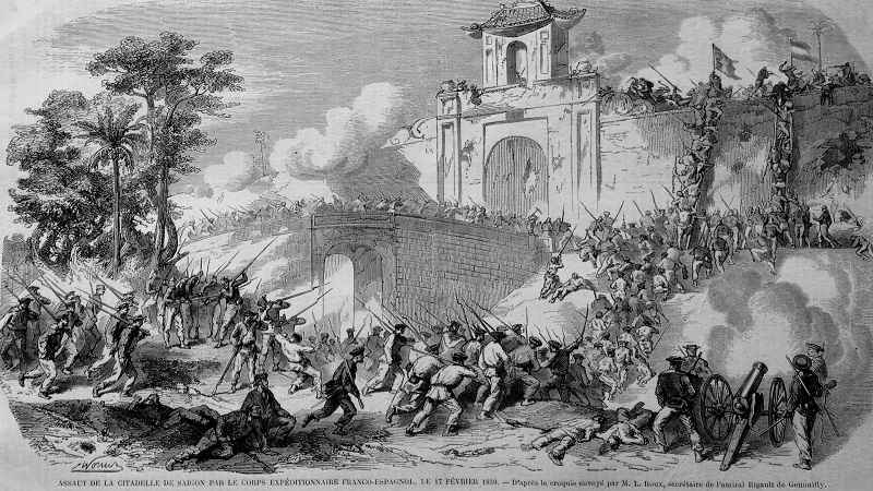 À la bataille de la citadelle Gia Dinh le 17 février 1859