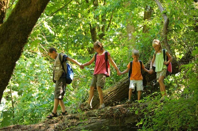 Activité particulière appréciée par les enfants pour explorer la forêt de Nam Cat Tien