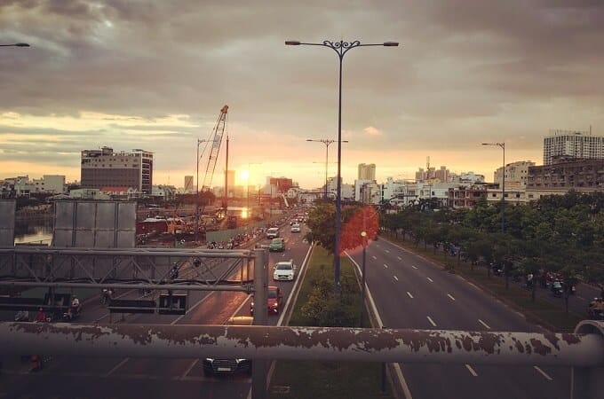 Saigon est une plaque tournante du trafic routier dans le sud
