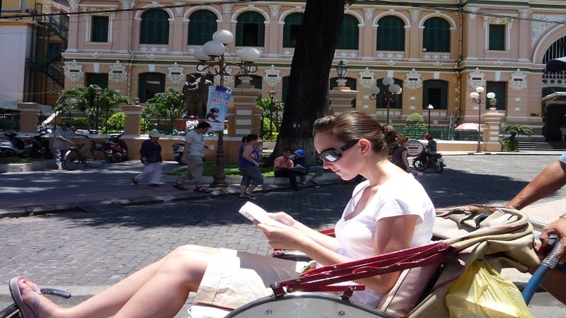 Visiter Saigon en cyclo-pousse est un moyen original