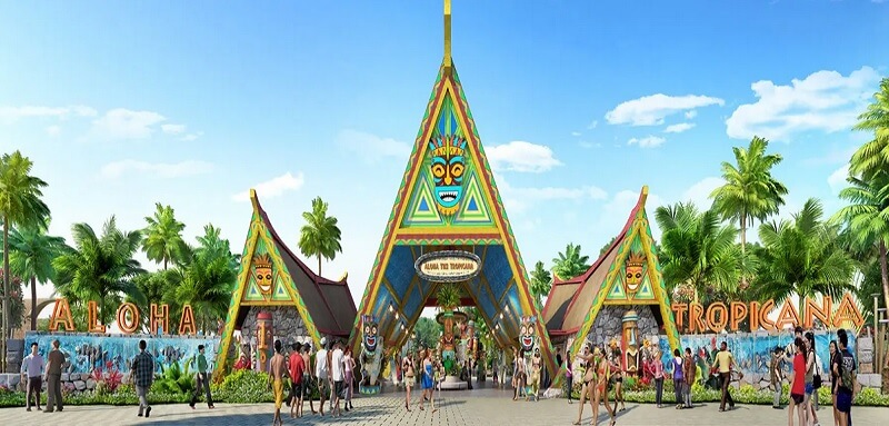 Se détendre avec les enfants ou entre amis au parc d’amusement Tropicana