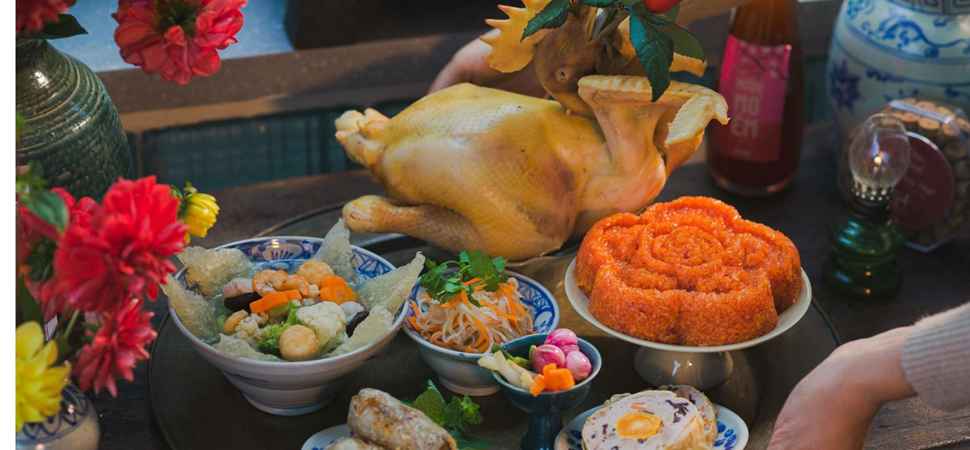 Riz au poulet au Vietnam