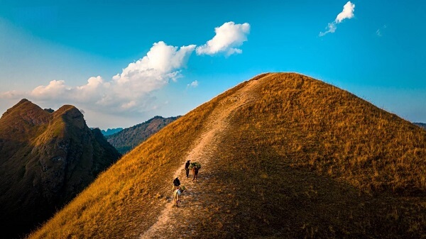 Colline d'herbes brulées de Ba Quang