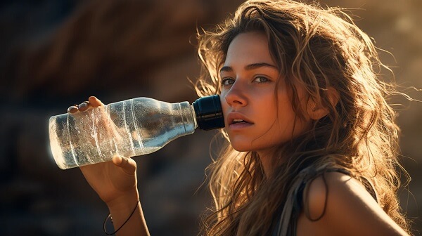 Boire de l’eau régulièrement assure la réhydratation