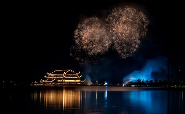 La pagode Tam Chuc durant les festivités