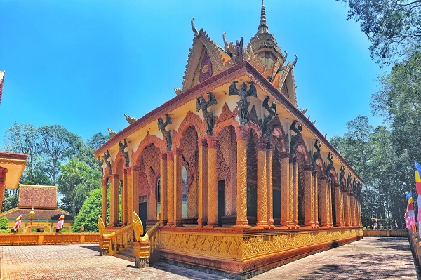 Temple Wat Pisesaram à Tra Vinh