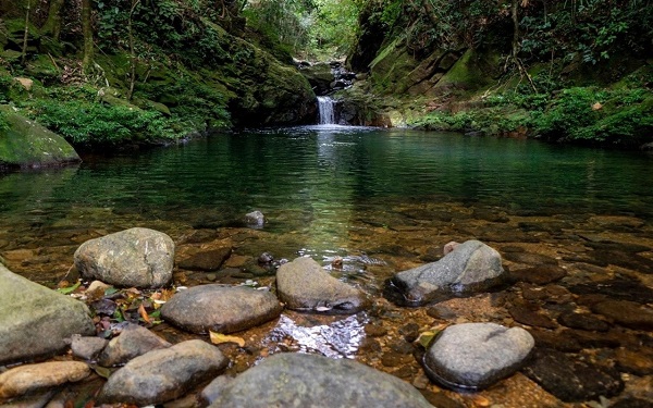 Lieu de baignade dans le parc national