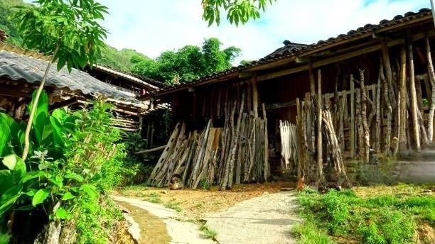 Maison chez lolo noir à Bao Lac