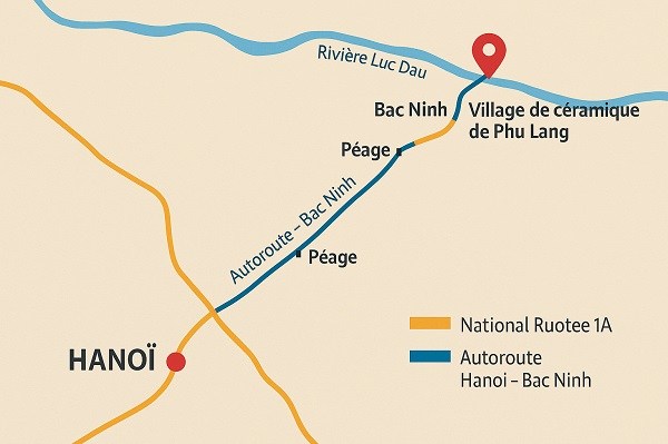 Comment venir au village de Phu Lang