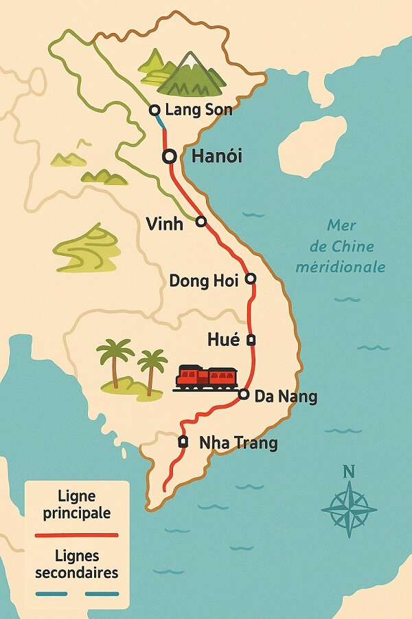 Graphique lignes ferroviaires