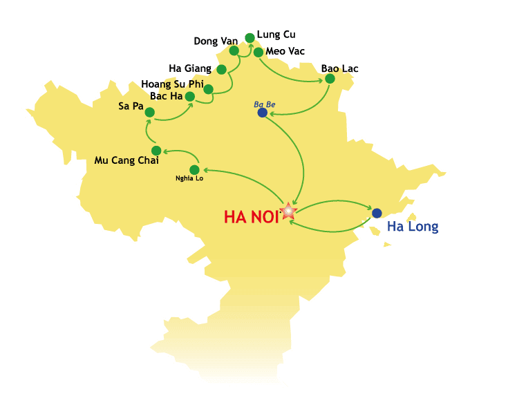 Carte-du-circuit-Vietnam-21-jours