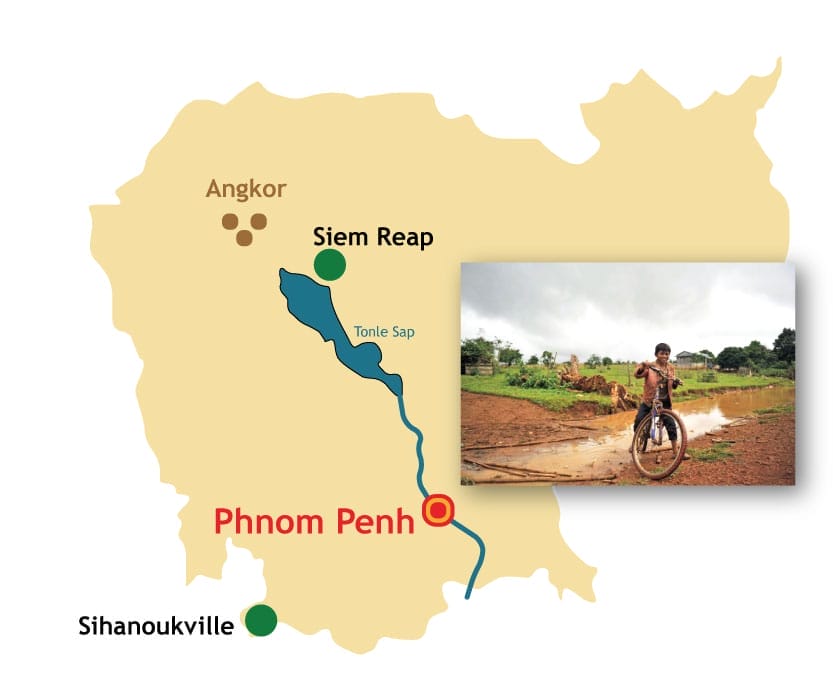 circuit velo au cambodge
