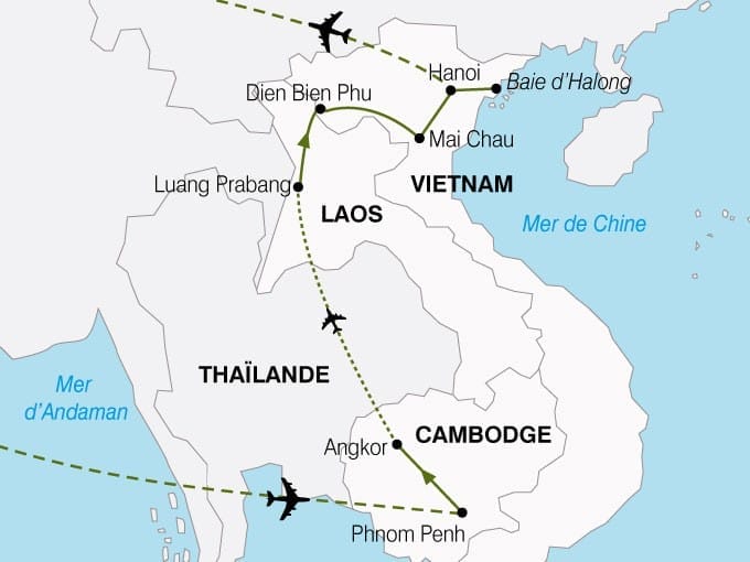 Circuit vietnam laos cambodge